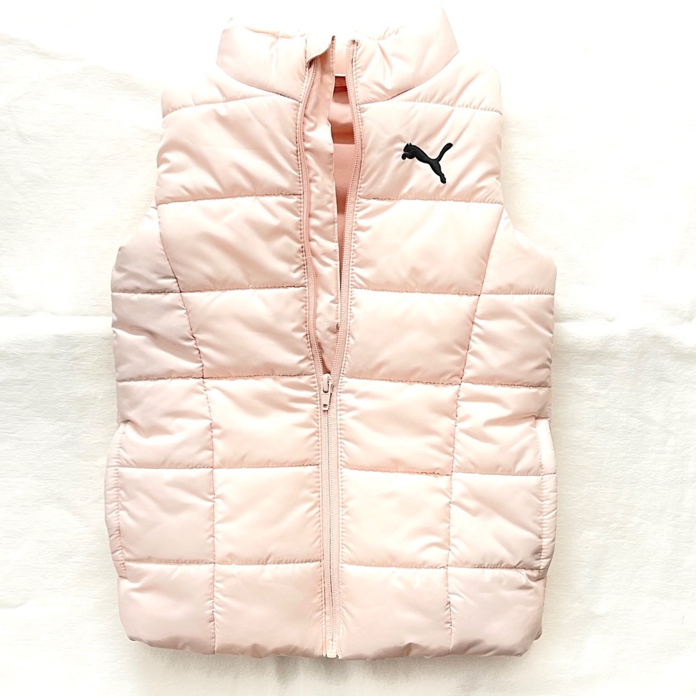 NWOT Puma Kids Powder Pink Quilted Vest